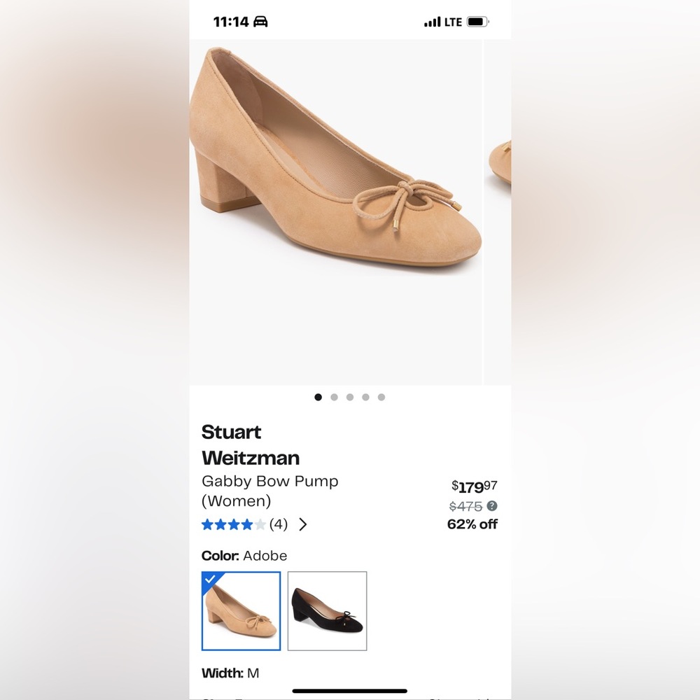 Stuart Weitzman Gabby Bow Pump fit like a size 6